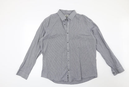 Taylor & Wright Mens Blue    Button-Up Size 17