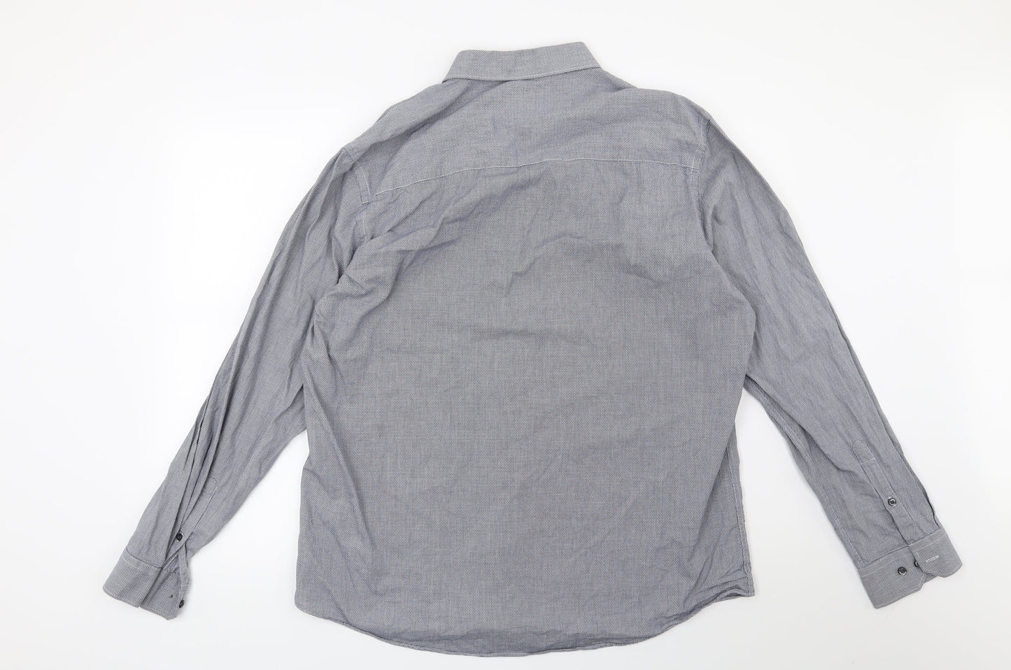 Taylor & Wright Mens Blue    Button-Up Size 17