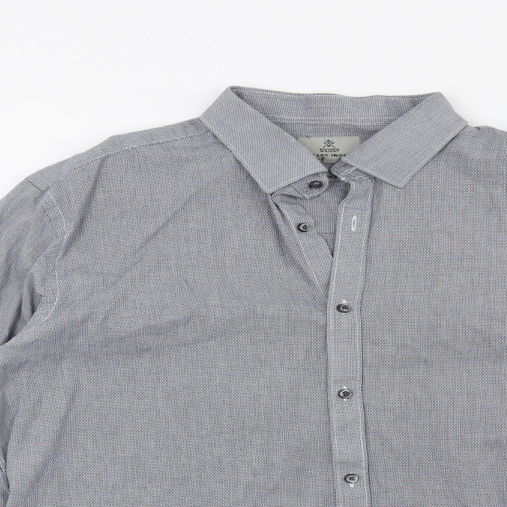 Taylor & Wright Mens Blue    Button-Up Size 17