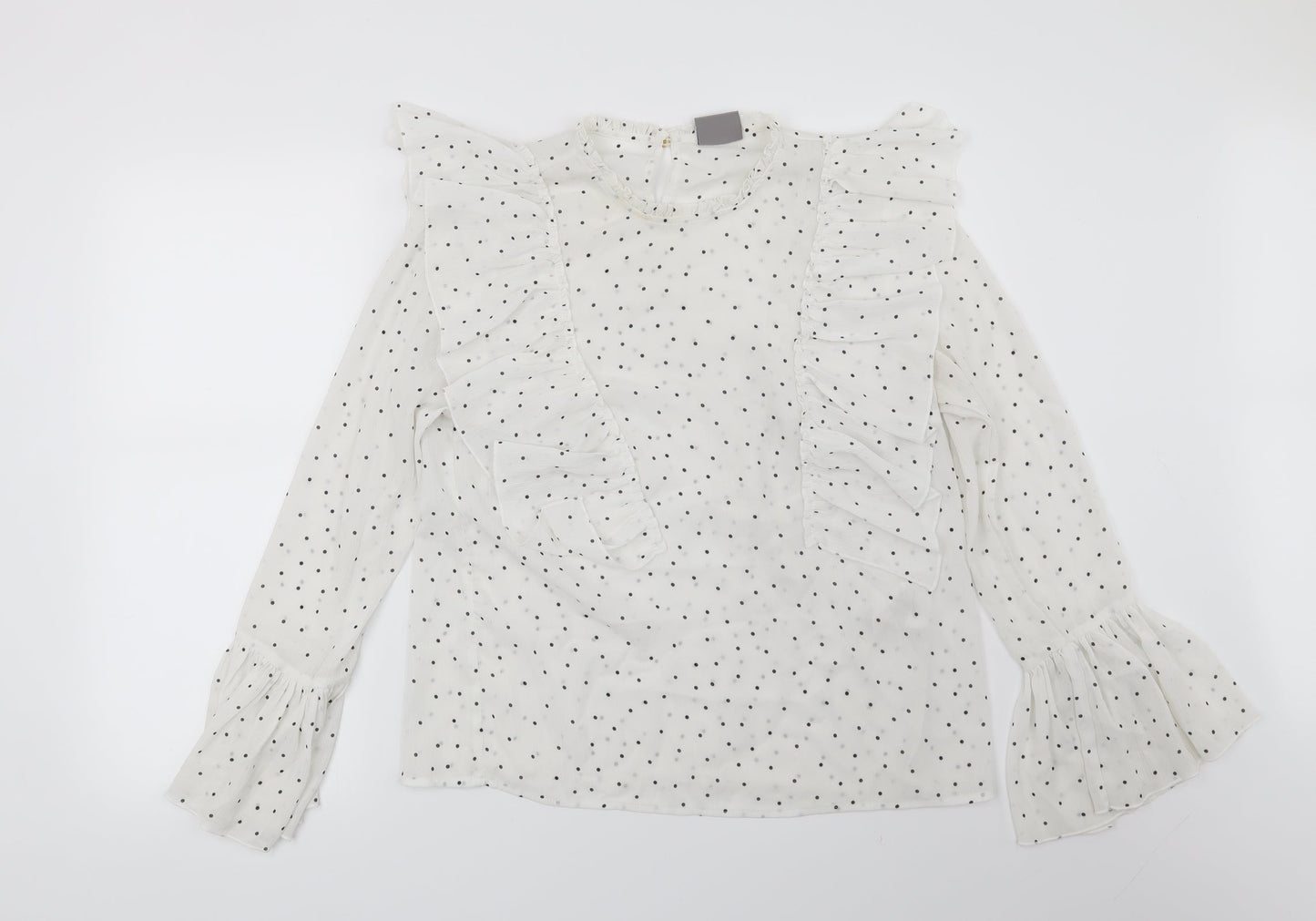 Womens UK Size L VERO MODA White Basic Blouse
