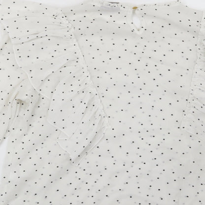 Womens UK Size L VERO MODA White Basic Blouse