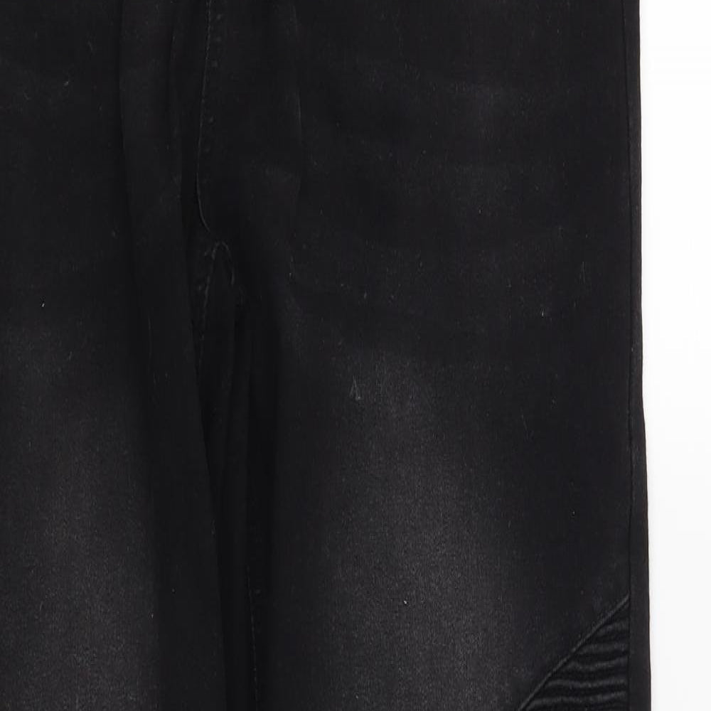 Mens UK Size 39 in The Rockn Rev Regular Fit Skinny Black Jeans