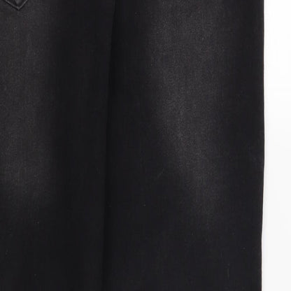 Mens UK Size 39 in The Rockn Rev Regular Fit Skinny Black Jeans