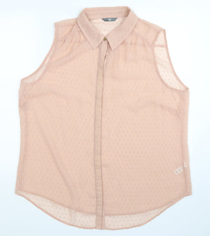 BHS Womens Beige   Basic Button-Up Size 20