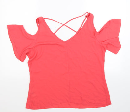 George Womens Pink   Basic Blouse Size 14