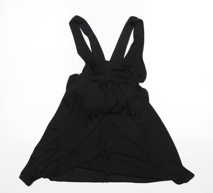 Aqua Womens Black   Basic Blouse Size S