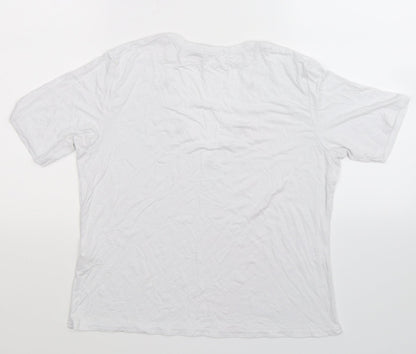 Womens UK Size 10 Boohoo White Basic T-Shirt