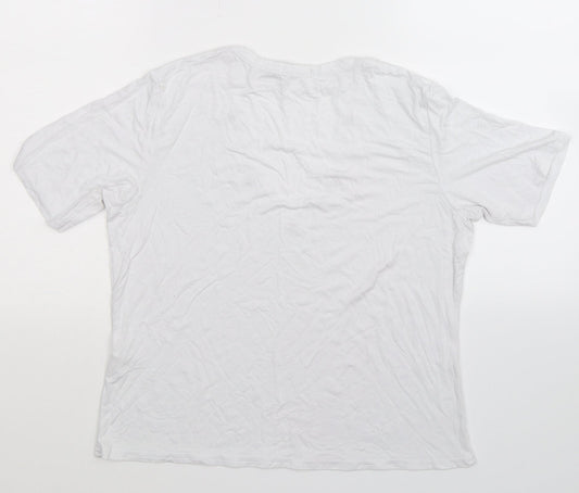 Womens UK Size 10 Boohoo White Basic T-Shirt