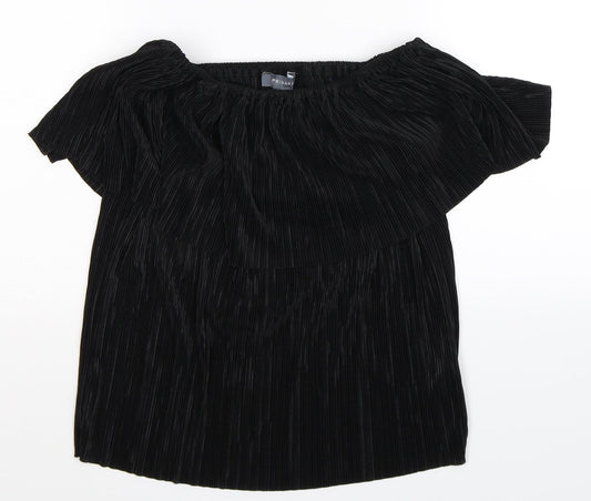 Primark Womens Black   Basic T-Shirt Size 4