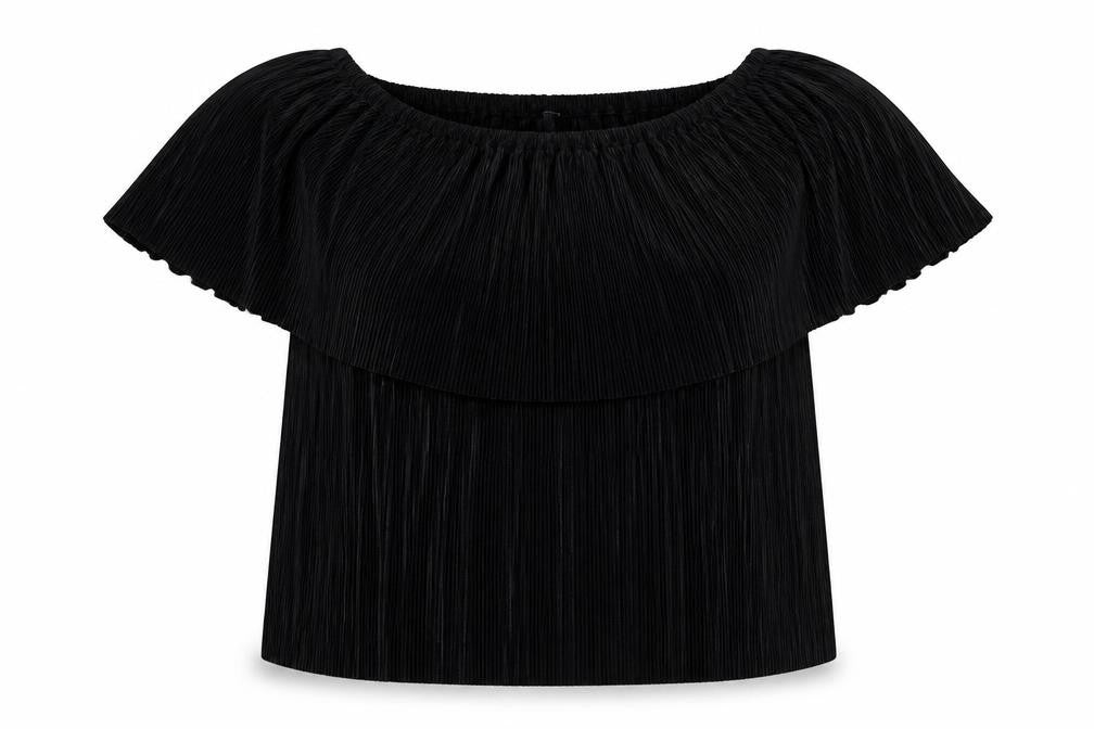 Womens UK Size 4 Primark Black Basic T-Shirt