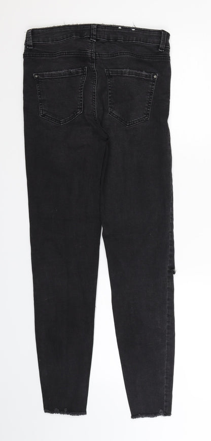 New Look Womens Black  Denim Skinny Jeans Size 10 L26 in