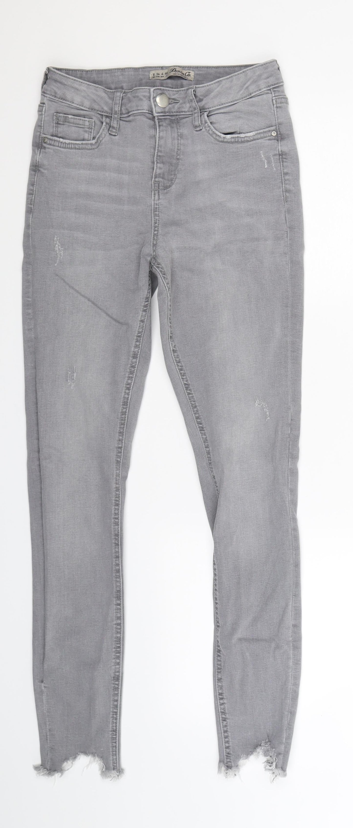 Denim Co Womens Grey  Denim Jegging Jeans Size 8 L27 in