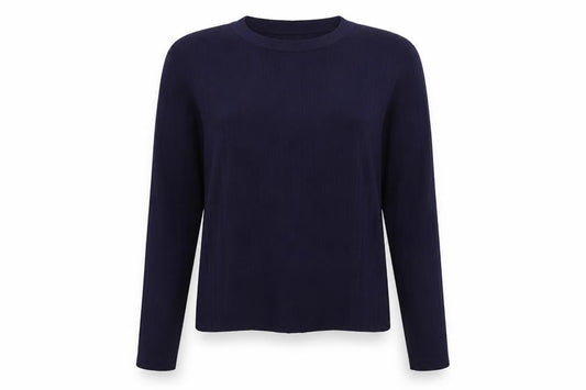 Mango Womens Blue  Knit Pullover Jumper Size S