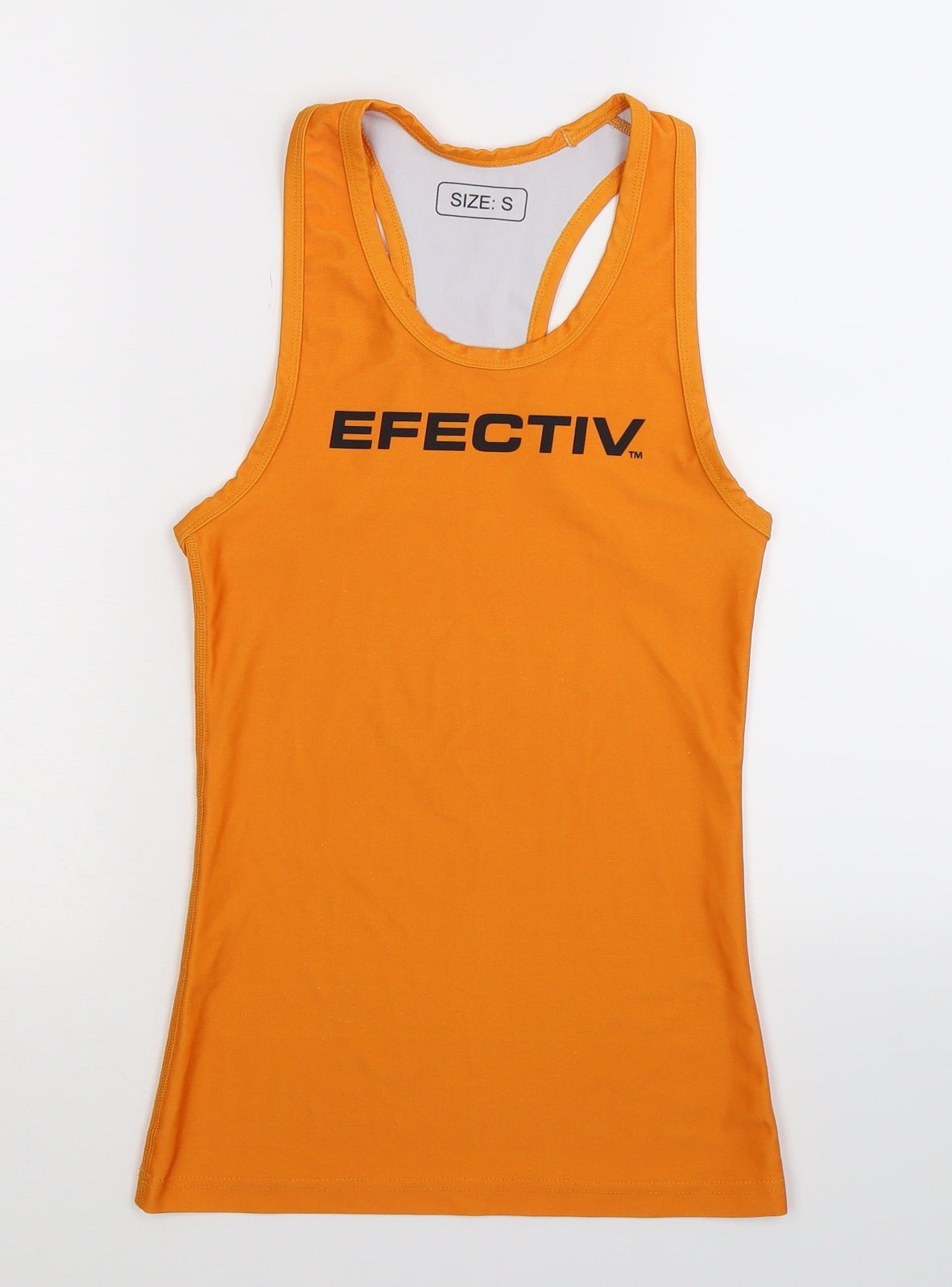 Efectiv Womens Orange   Jersey Tank Size S