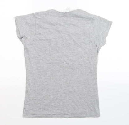 Gildan Womens Grey   Basic T-Shirt Size S