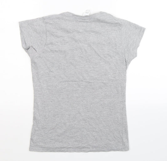 Gildan Womens Grey   Basic T-Shirt Size S