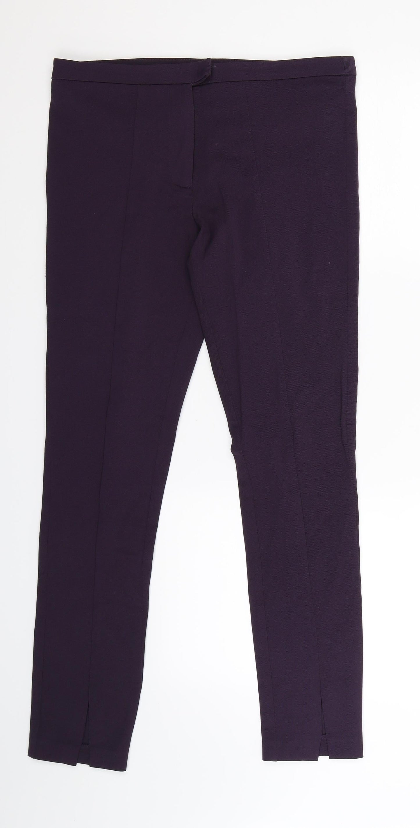 Topshop Womens Purple   Trousers  Size 10 L27 in