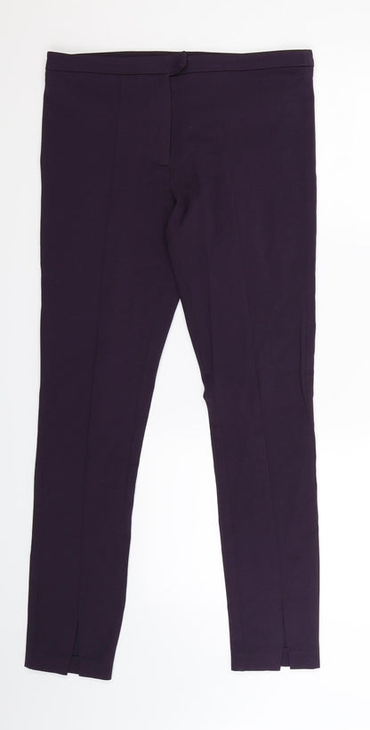 Topshop Womens Purple   Trousers  Size 10 L27 in