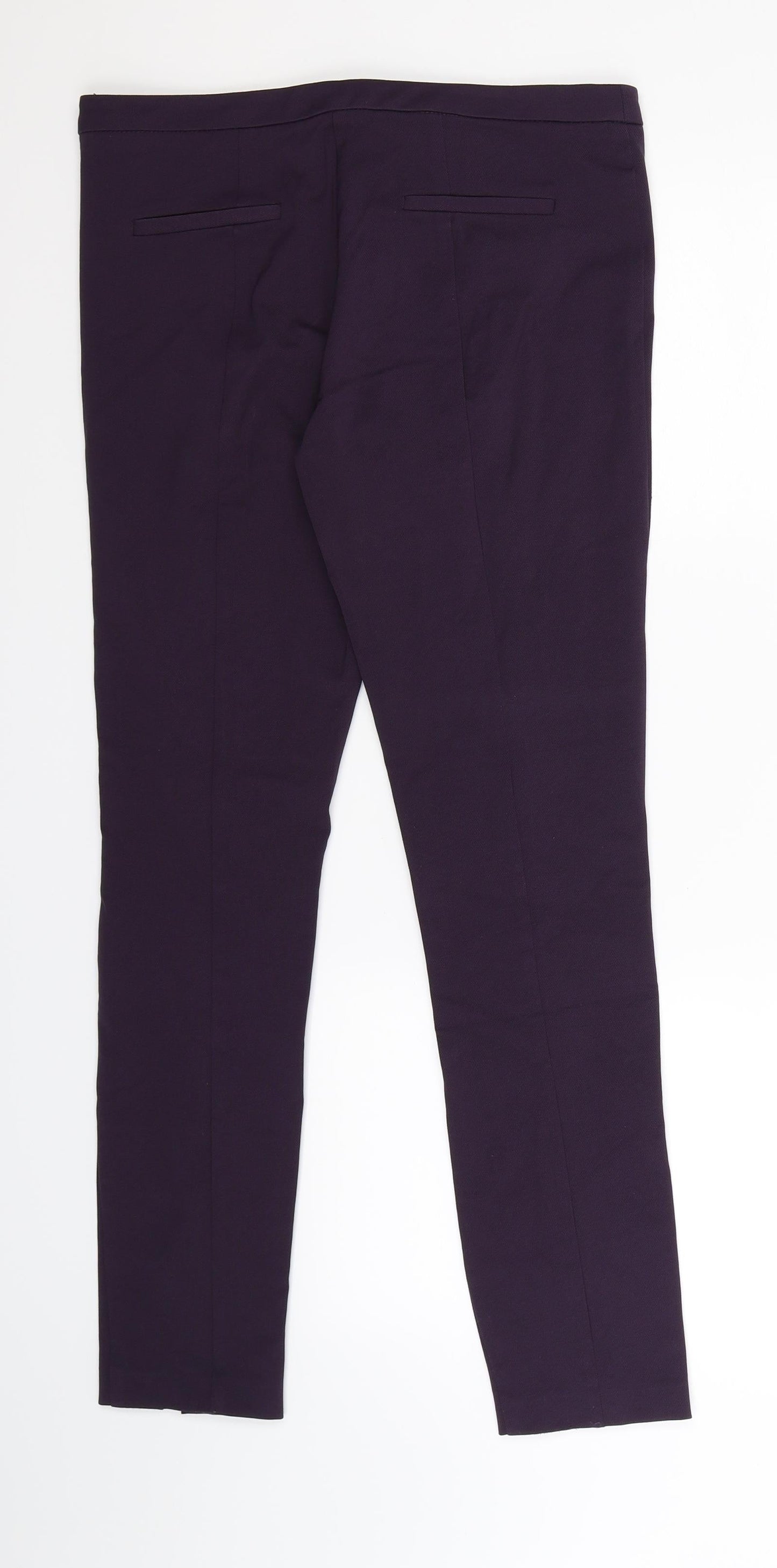 Topshop Womens Purple   Trousers  Size 10 L27 in