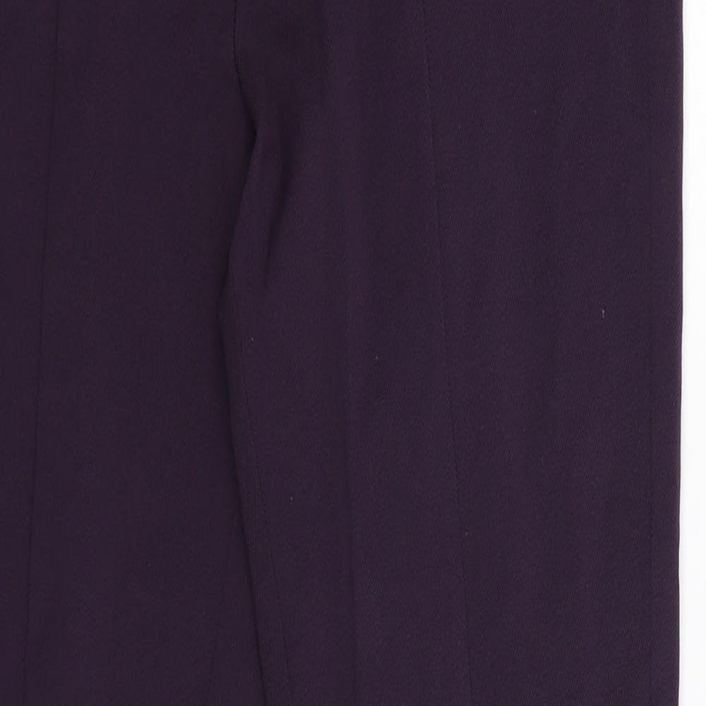 Topshop Womens Purple   Trousers  Size 10 L27 in