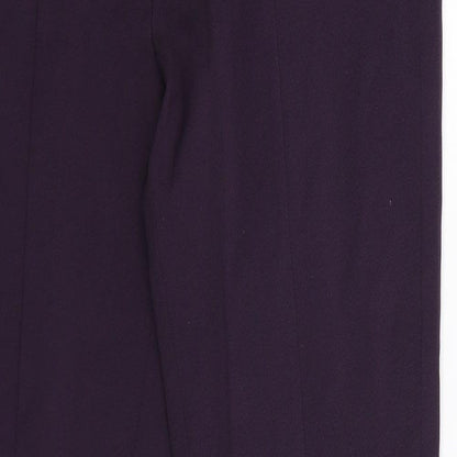 Topshop Womens Purple   Trousers  Size 10 L27 in