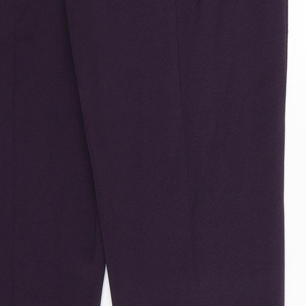 Topshop Womens Purple   Trousers  Size 10 L27 in