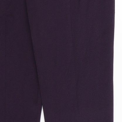Topshop Womens Purple   Trousers  Size 10 L27 in