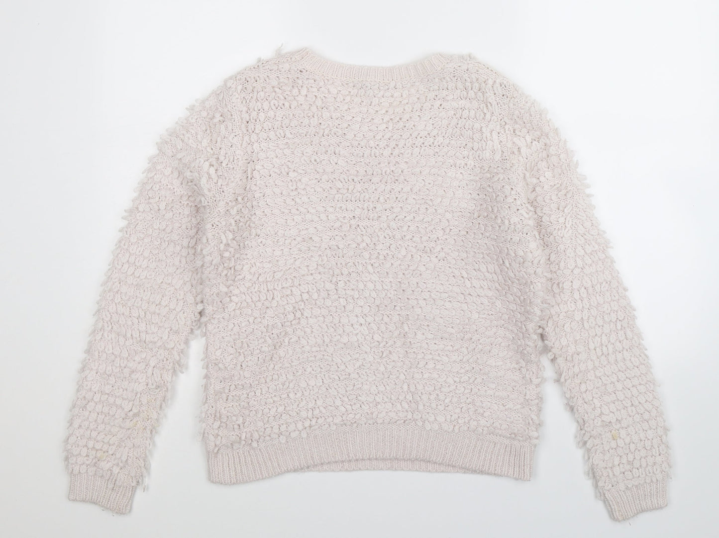 Dorothy Perkins Womens White  Knit Pullover Jumper Size 12