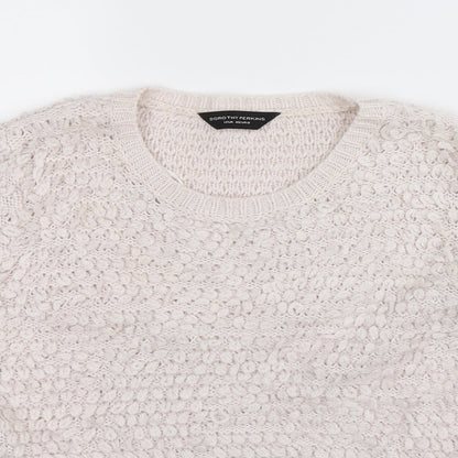 Dorothy Perkins Womens White  Knit Pullover Jumper Size 12