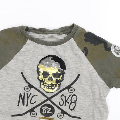 NEXT Boys Grey   Basic T-Shirt Size 5 Years