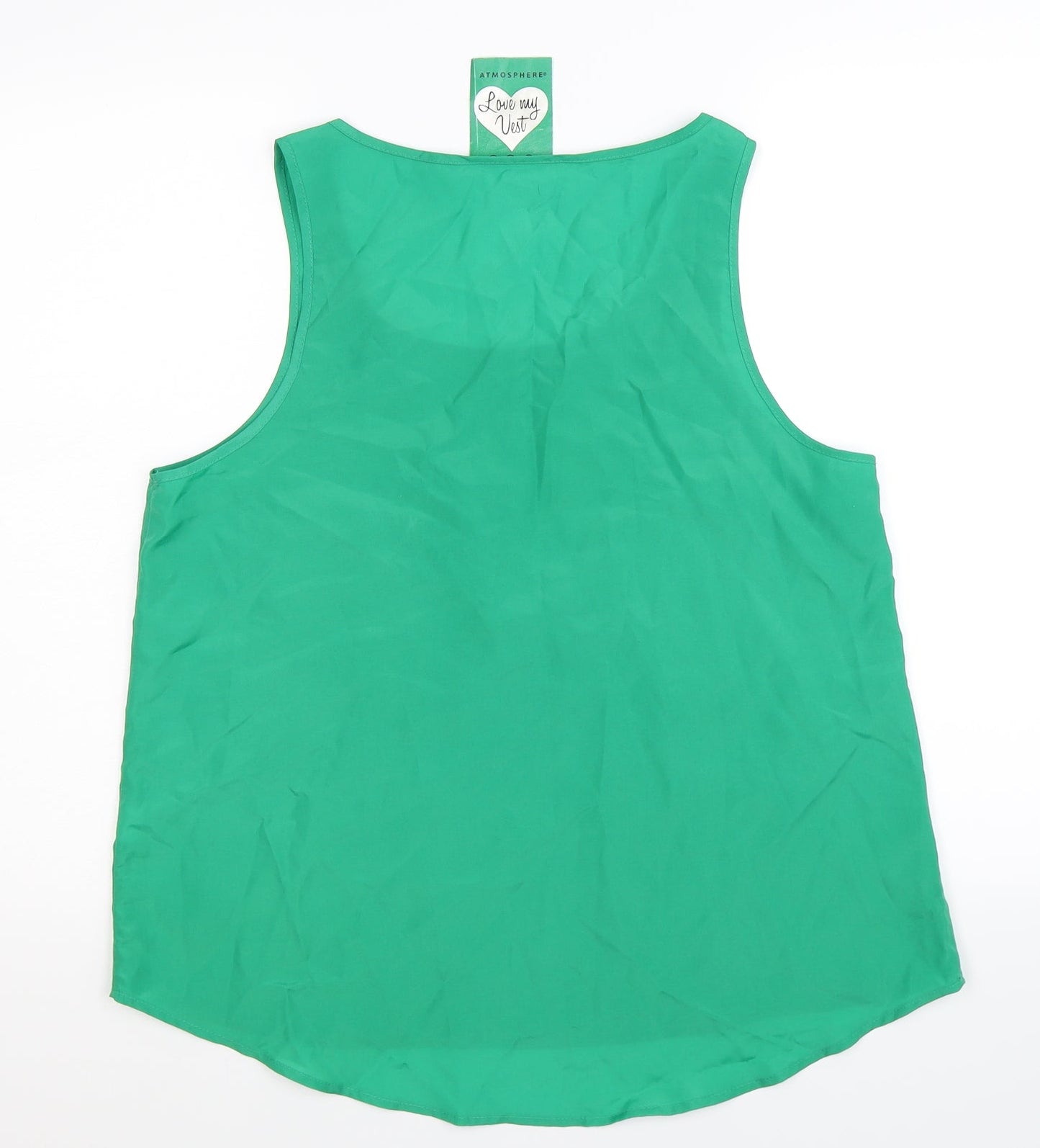 Womens UK Size 16 Atmosphere Green Basic T-Shirt