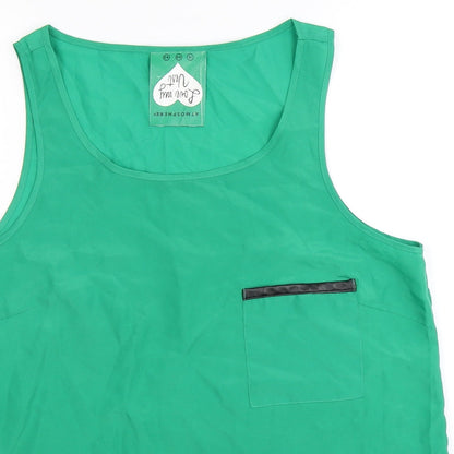 Womens UK Size 16 Atmosphere Green Basic T-Shirt