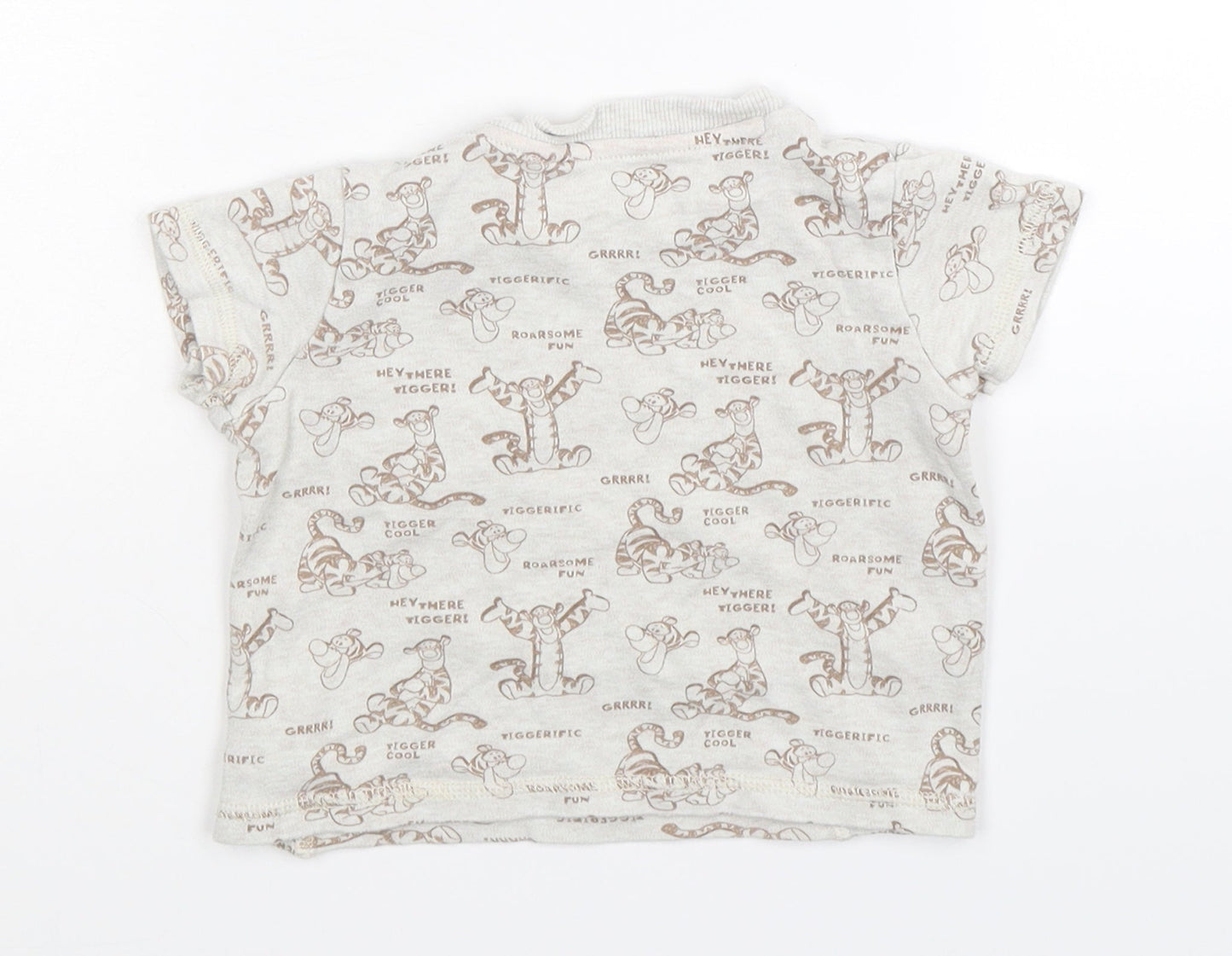 Disney Baby Grey   Basic T-Shirt Size 12-18 Months
