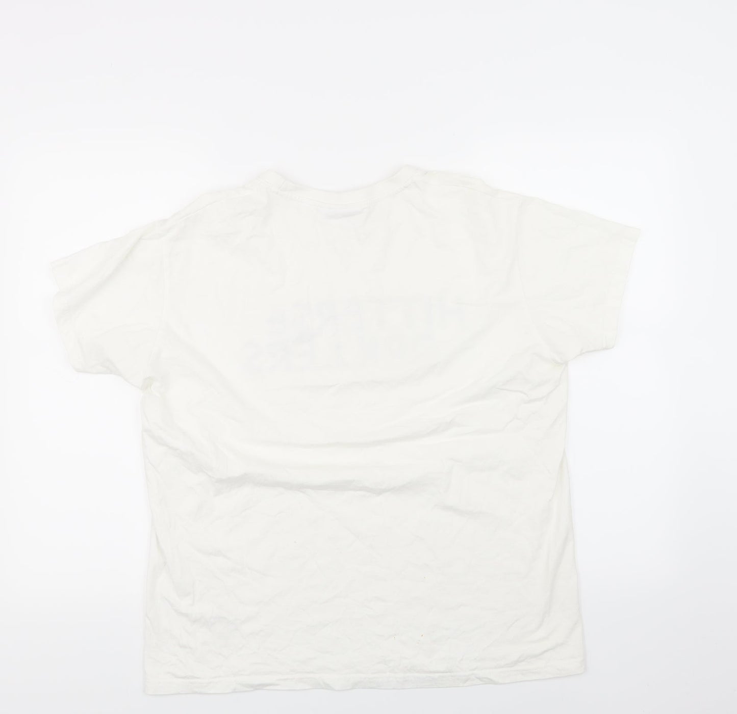 Hitters & Drillers Mens White    T-Shirt Size L