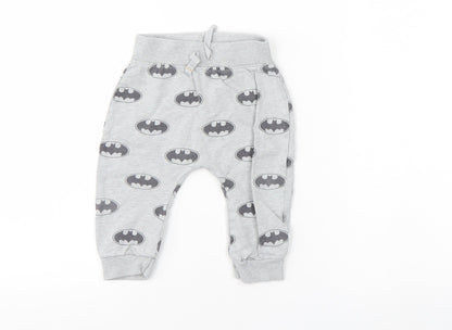 Batman Boys Grey   Sweatpants Trousers Size 6-9 Months