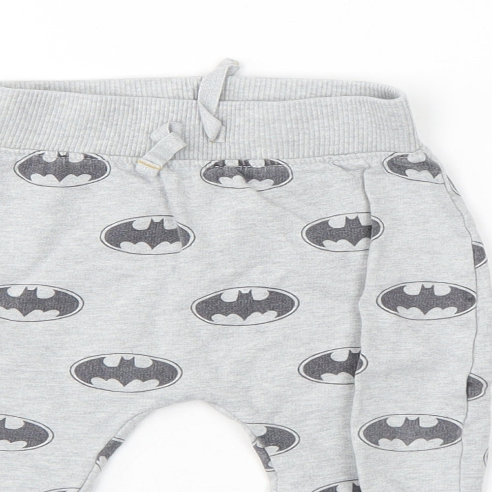 Batman Boys Grey   Sweatpants Trousers Size 6-9 Months
