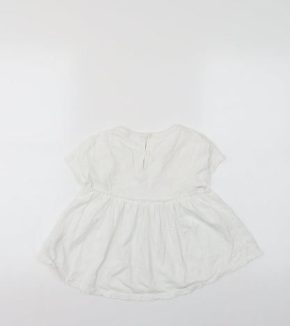 NEXT Girls White   T-Shirt Dress  Size 5 Years