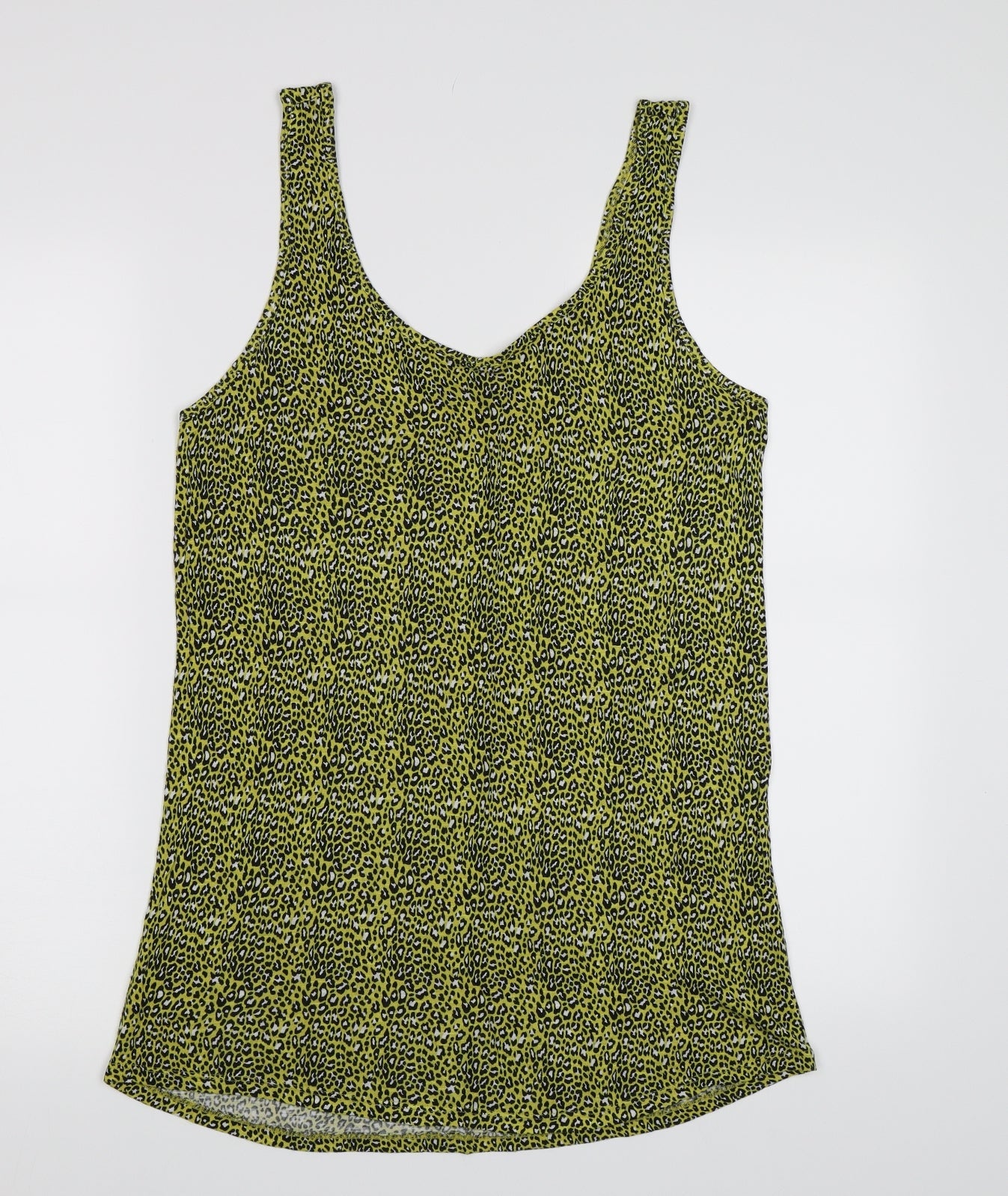 Womens UK Size 12 George Yellow Basic Tank