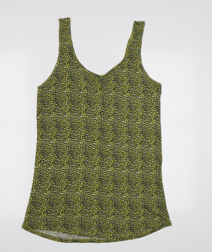 Womens UK Size 12 George Yellow Basic Tank