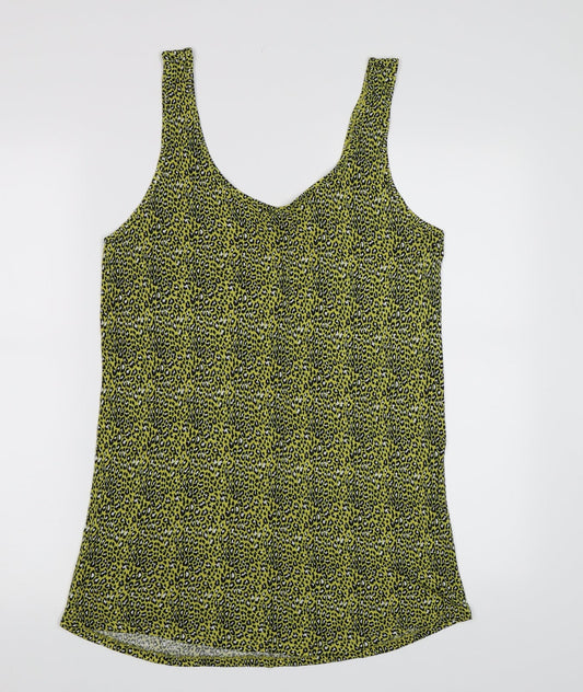 Womens UK Size 12 George Yellow Basic Tank