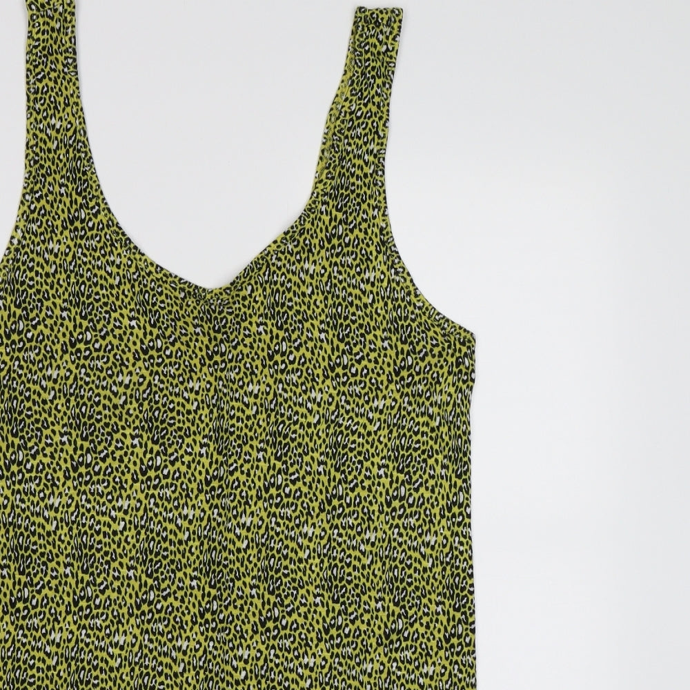 Womens UK Size 12 George Yellow Basic Tank