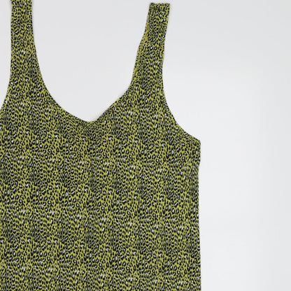 Womens UK Size 12 George Yellow Basic Tank