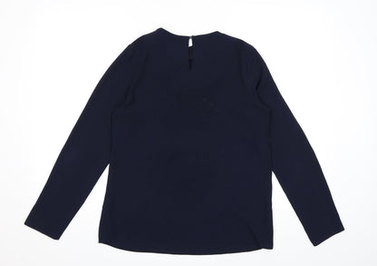 Womens UK Size 8 Dorothy Perkins Blue Basic Blouse