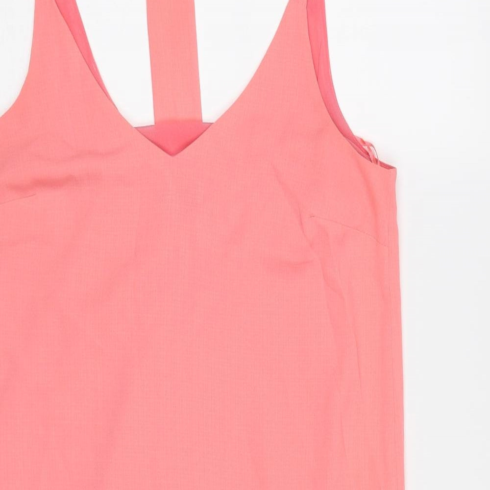 New Look Womens Pink  Chiffon A-Line  Size 10