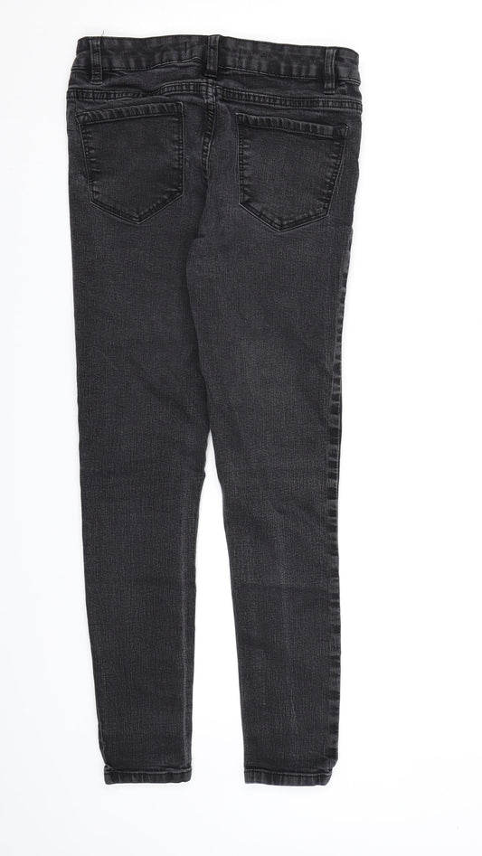 George Womens Black  Denim Skinny Jeans Size 10 L25 in