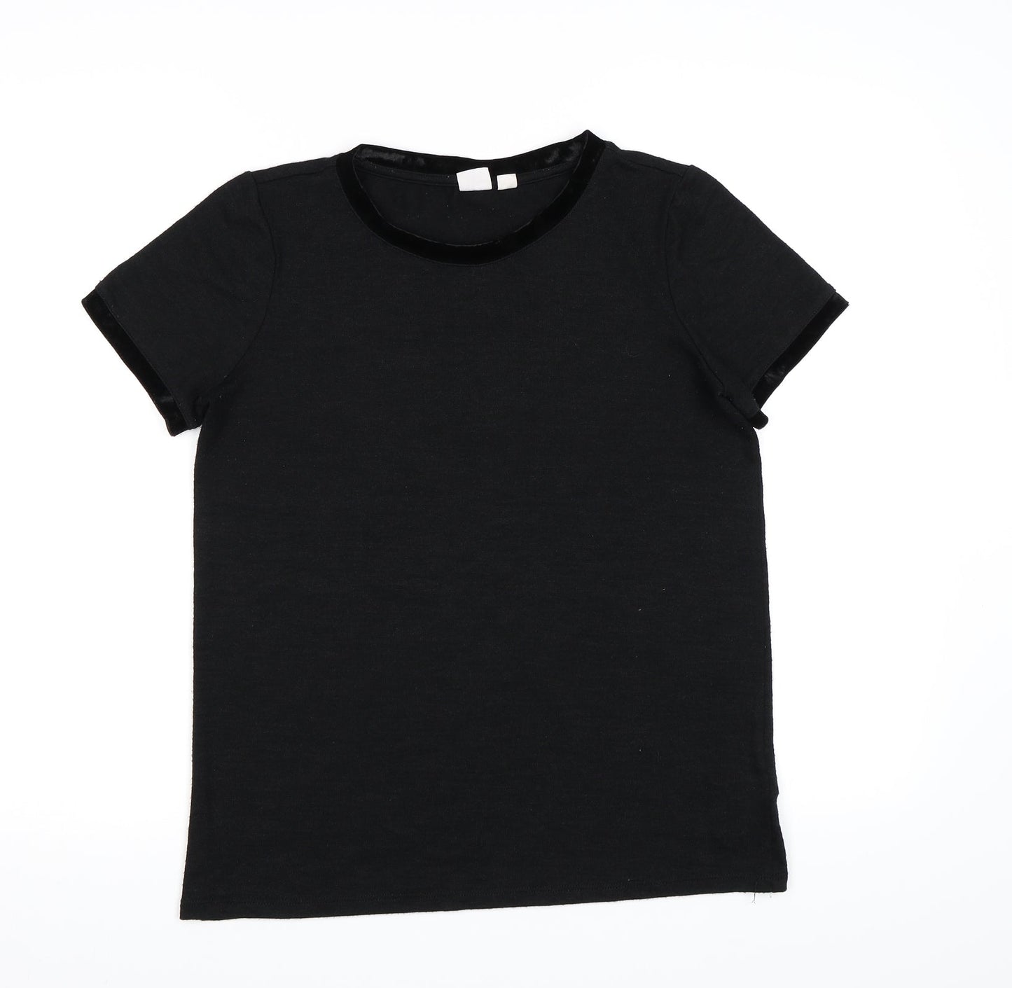 Womens UK Size XS Gap Black Basic T-Shirt