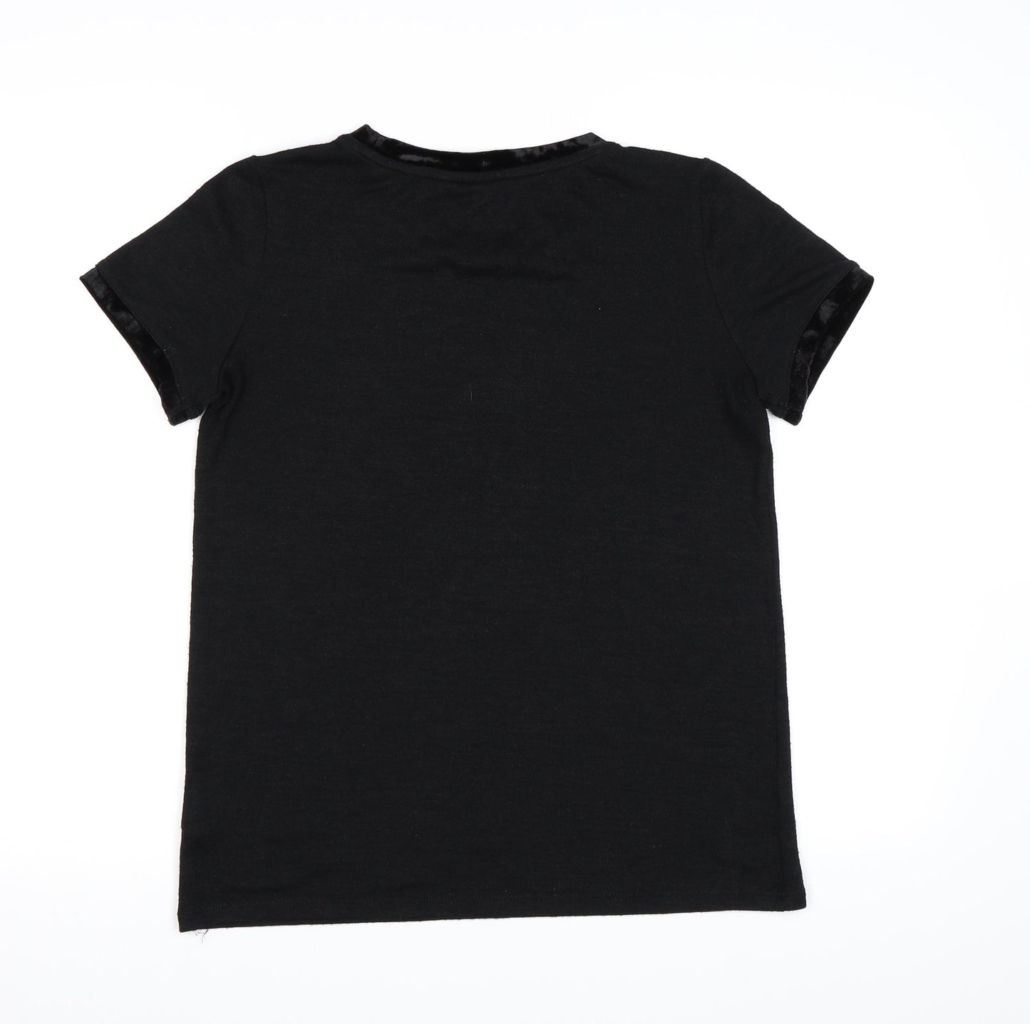 Womens UK Size XS Gap Black Basic T-Shirt