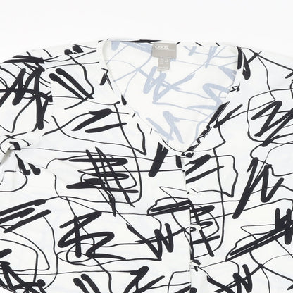 Womens UK Size 6 ASOS White Basic Button-Up