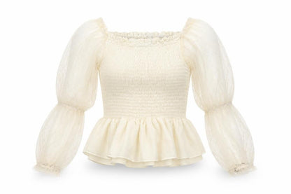 Womens UK Size 4 SheIn Ivory Basic Blouse
