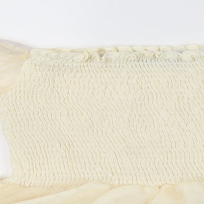 SheIn Womens Ivory   Basic Blouse Size 4